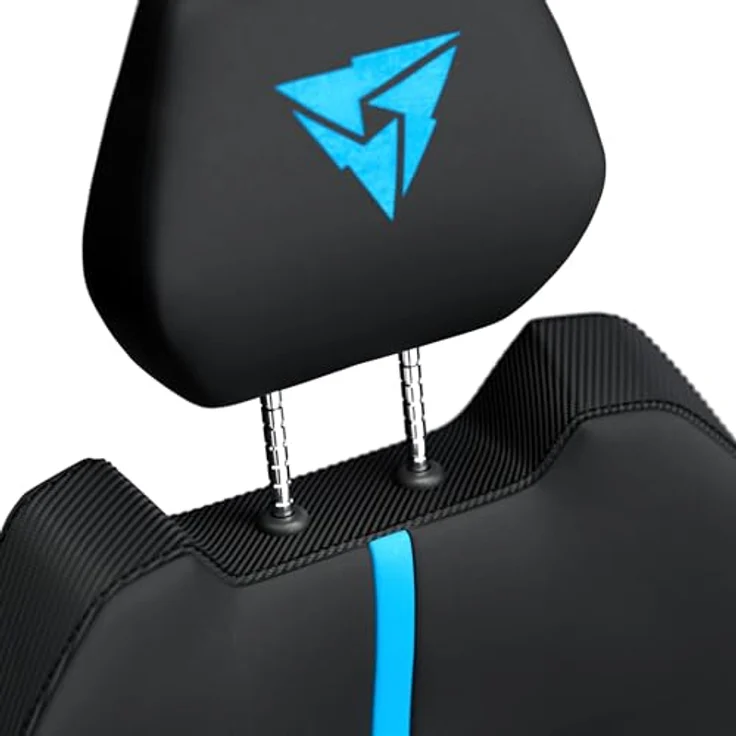 ThunderX3 SOLO 360, Ergonomischer Gaming-Stuhl mit 3D x 360 Armlehnen und Stoffpolsterung, Racer, blau – Bild 4