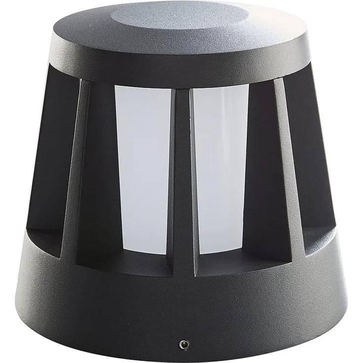 Heitronic 501332 LED Wegbegrenzungsleuchte Gomera anthrazit rund mit Anfahrschutz – Bild 1