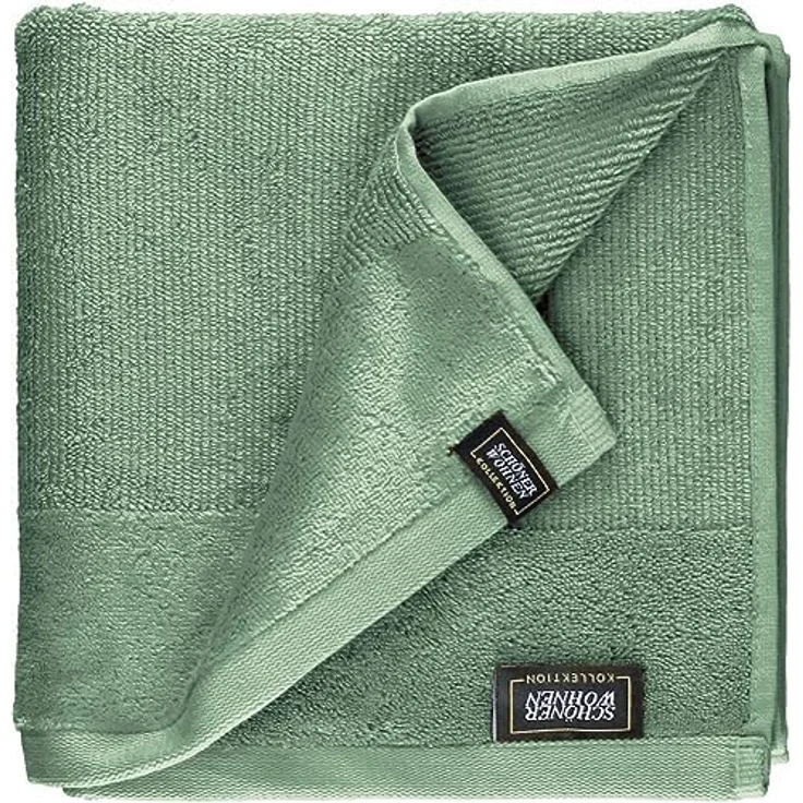 Schöner Wohnen Duschtuch, Grün, 70x140 cm, Oeko-Tex® Standard 100, aus 100% Baumwolle, hochwertige Frottee-Qualität, waschbar bei 60 Grad – Bild 3
