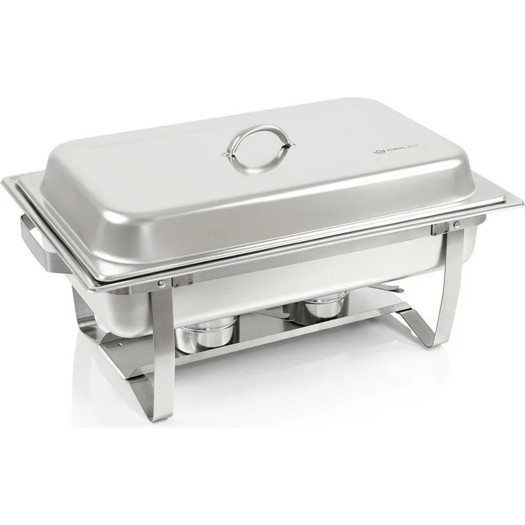 Mahlzeit Speisenwärmer Chafing dish "Nancy" mit 1x 1/2 + 2x 1/4 GN Warmhaltebehälter