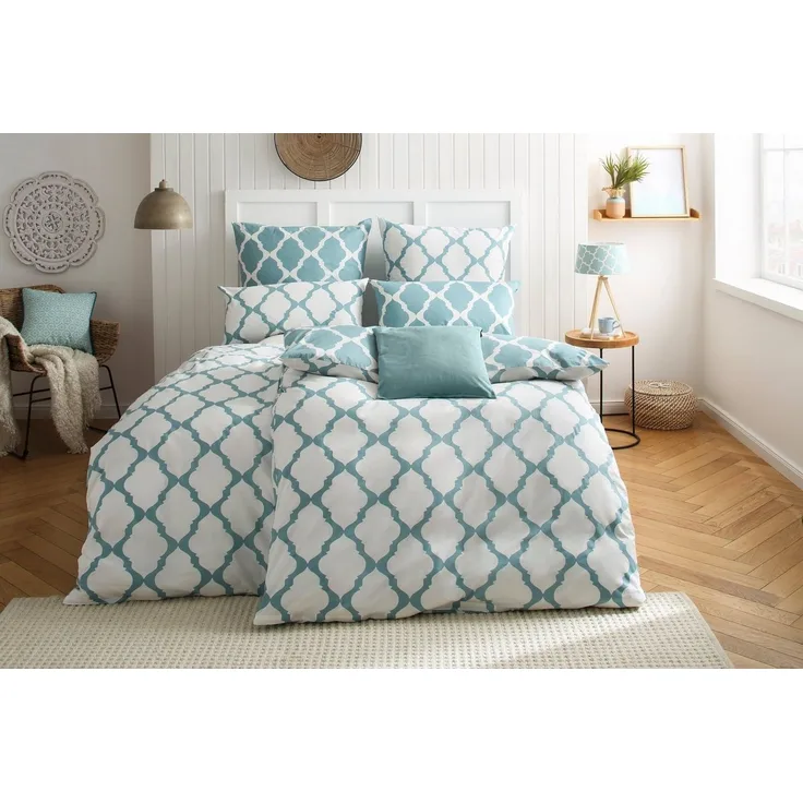 OTTO home Wendebettwäsche Alba in Gr. 135x200 oder 155x220 cm, Renforcé-Tencel™ Lyocell, 2 teilig, Bettwäsche mit Wendeoptik, in verschiedenen Qualitäten, Baumwolle
