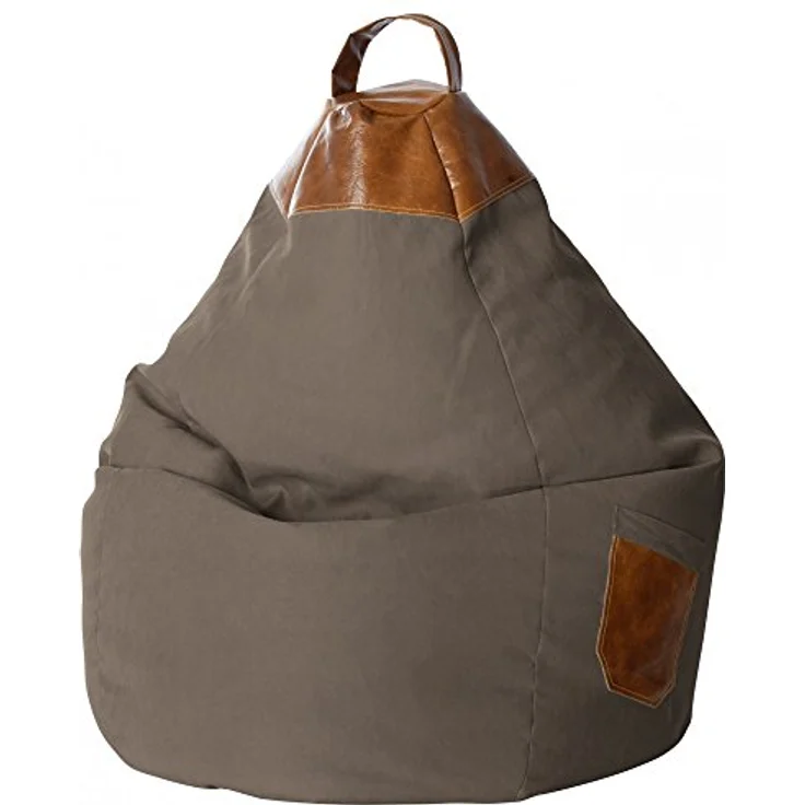 Sitting Point Sitzsack Beanbag Jamie, Outdoor-Sitzsack mit 220 l Volumen, braun, Polyester-Hülle, formstabile Polystyrol-Füllung – Bild 1