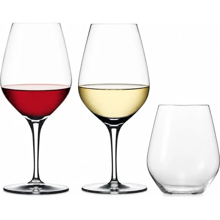 Spiegelau 12er Set Rotwein, Weißwein, Universal 440/01/02 Authentis