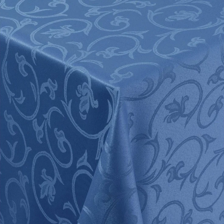 Moderno Tischdecke Tischdecke Stoff Damast Barock Jacquard Ranken Design mit Saum, Eckig 80x80 cm – Bild 1