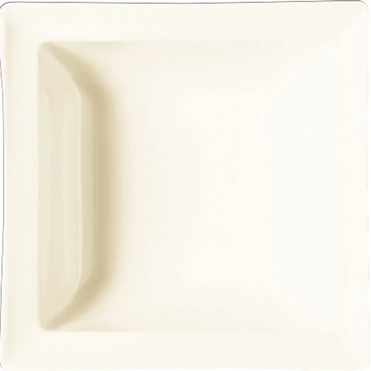 RAK Porcelain Classic Gourmet Ivoris white Salatschale quadratisch L 21 cm / W 21 cm / Ht. 5 cm / Cont. 65 cl