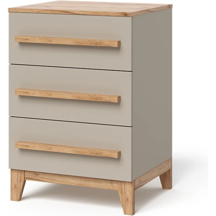 Kommode Malia Cashmere 60 x 88 cm mit 3 Schubladen Vitalispa – Bild 1