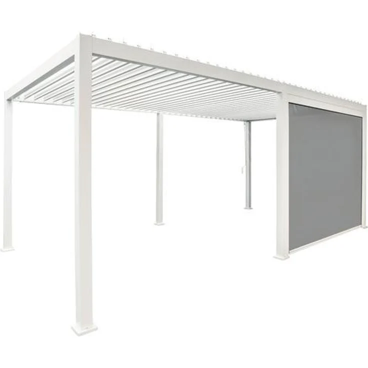 Mirador Sonnenrollo für 3m Pergola, weiß – Bild 1