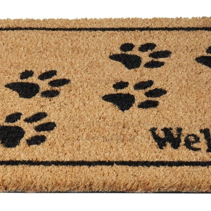 Kokos Fußmatte Welcome mit Pfoten 10038460 – Bild 6