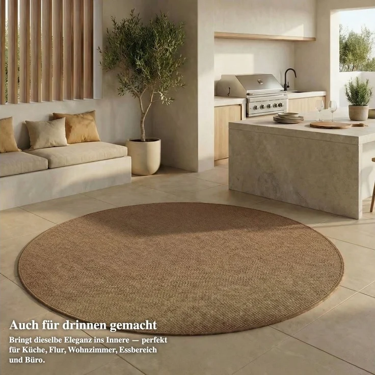 Jimri Outdoorteppich Keywest, Läufer, Outdoor Teppich Balkonteppich Terassenteppich – Bild 1