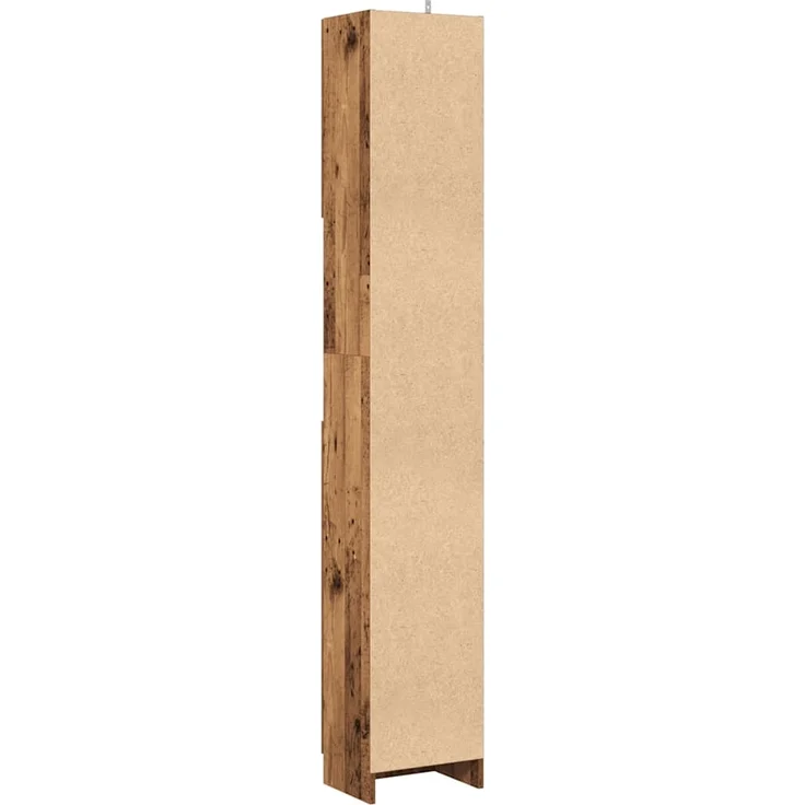 vidaXL Badschrank Altholz-Optik 32x25,5x190 cm Holzwerkstoff 856048 – Bild 5