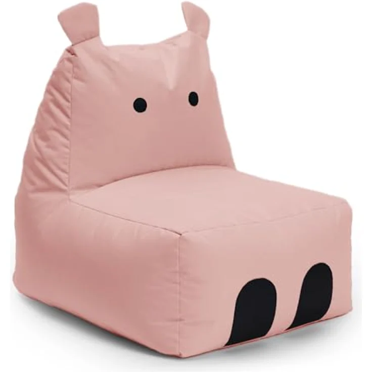 LUMALAND 'Animal Line Hippo' Kindersitzsack, indoor & outdoor, Polyester pink, 200 l – Bild 2