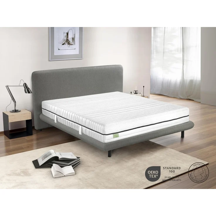 Kaltschaummatratze Silber, 7 Zonen Matratze 90x200 cm, 140x200 cm, Dreamstar, 24 cm hoch, H2/H3/H4, ergonomisch und atmungsaktiv, für jede Schlafposition – Bild 2