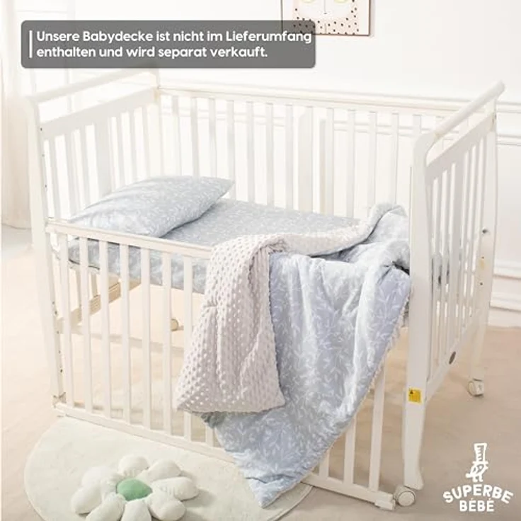 SUPERBE BEBE Kinderkissen Mit Kopfkissenbezug Baumwolle - Kissen für Kinder 1 bis 3 Jahre Größe 33x45 cm - Weiches Kissen Hypoallergen Maschinenwaschbar Ideal Fürs Bett oder Auf Reisen EIN Nickerchen – Bild 6