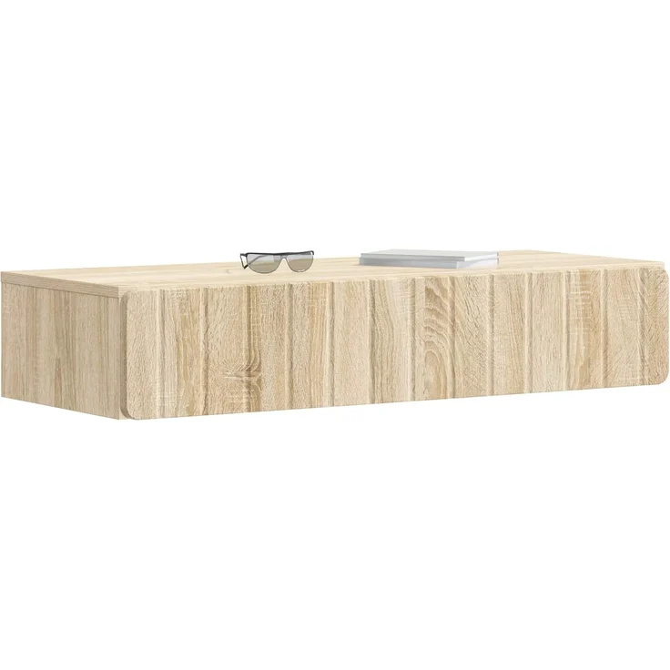 vidaXL Wandmontierter Beistelltisch Sonoma-Eiche 87,5 x 34,5 x 17 cm 898327 – Bild 2