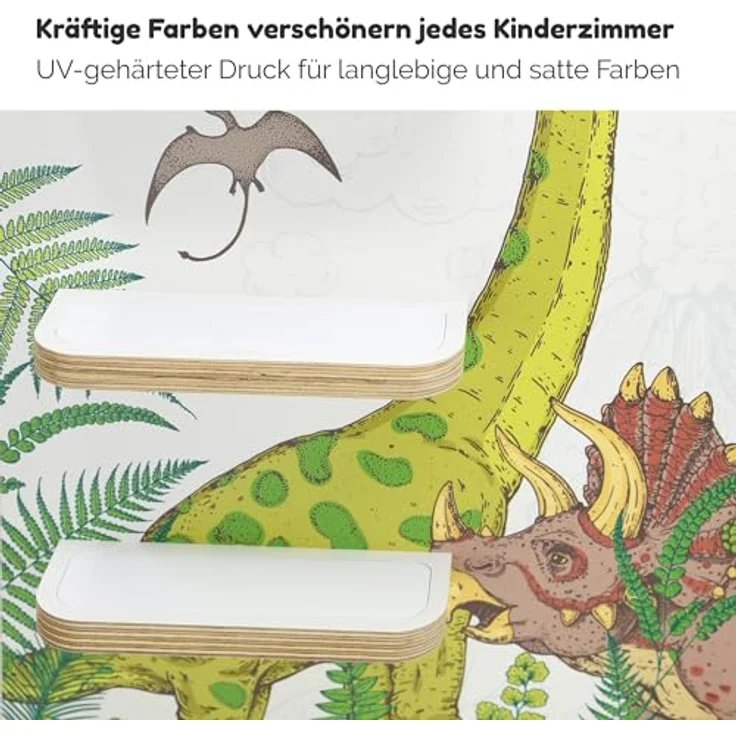 stadtecken Kinderregal Dinosaurier, Regal für die Toniebox und ca. 35 Tonies, Passend für ca. 35 Tonies – Bild 6