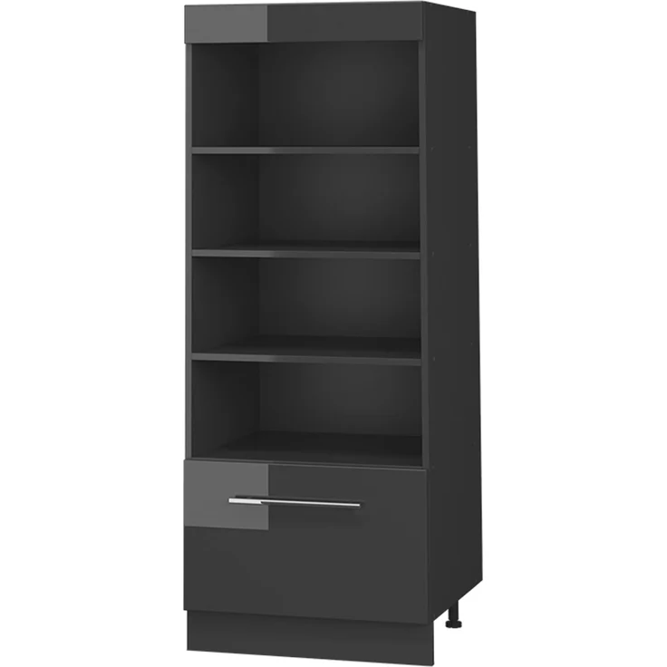 Küchenregal Fame-Line Anthrazit Hochglanz/Anthrazit 60 cm Vicco – Bild 1