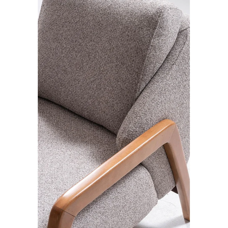 Sitzgruppe/Sofa Set - Wohnzimmergarnitur "Salix" 3+3+1-Grau – Bild 7
