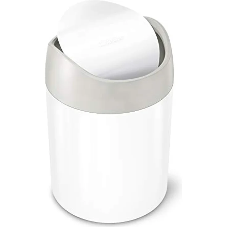 Simplehuman 1,5L Mini-Mülleimer, weiß – Bild 2
