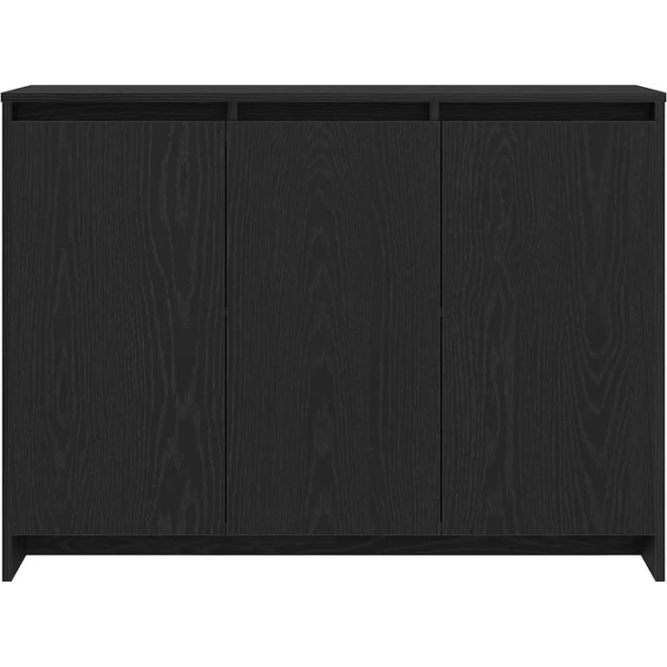 vidaXL Sideboard Schwarz 102 x 29,5 x 75 cm Holzwerkstoff 862084 – Bild 6