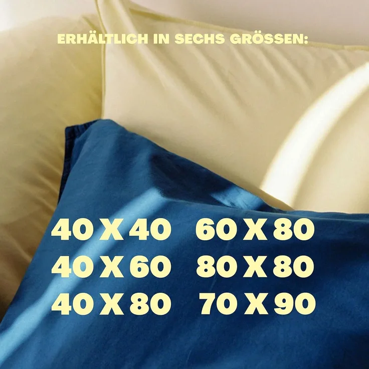 Schlafgut 'EASY' Kissenbezug, Jersey, blue-deep, 70x90 cm