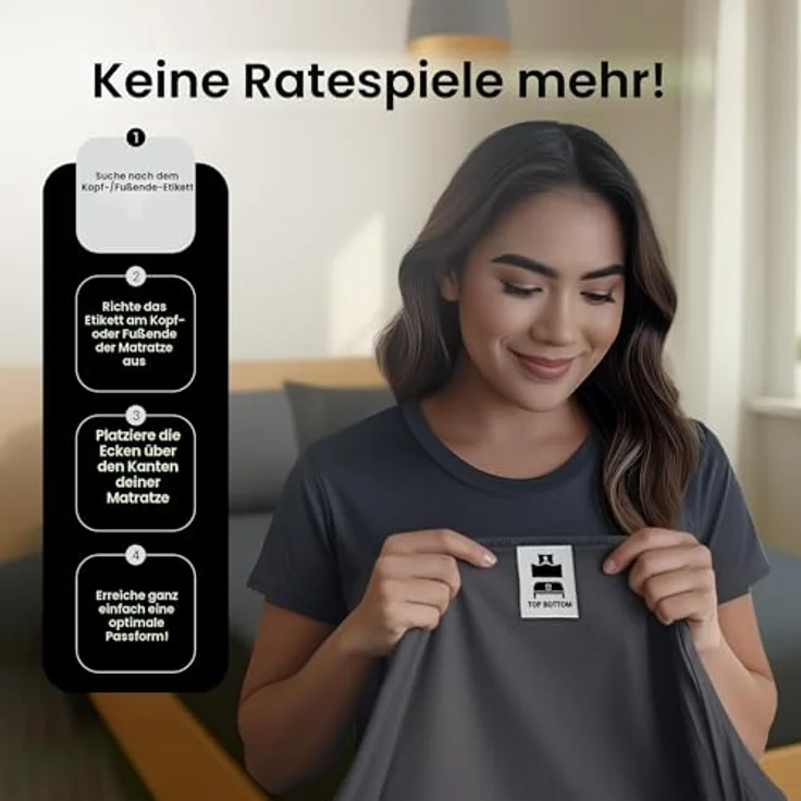Utopia Bedding Spannbettlaken für Queensize-Betten – Großpackung mit 6 Bettlaken – weiche gebürstete Mikrofaser – Tiefe Taschen – schrumpffrei und lichtbeständig – pflegeleicht (grau) – Bild 6