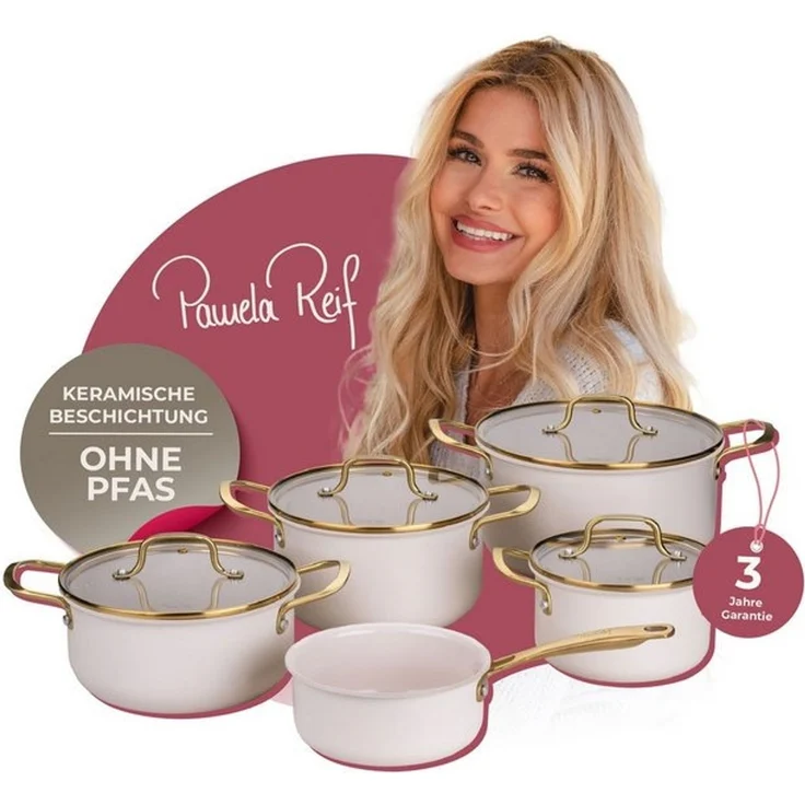 FACKELMANN Topf-Set Kochgeschirr, Aluminium-Töpfe, Keramikbeschichtung – Bild 4
