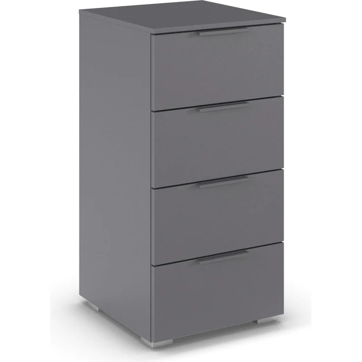 Rauch Möbel Alabama, Kommode, Farbe Grau metallic, Maße 40x81x42 cm