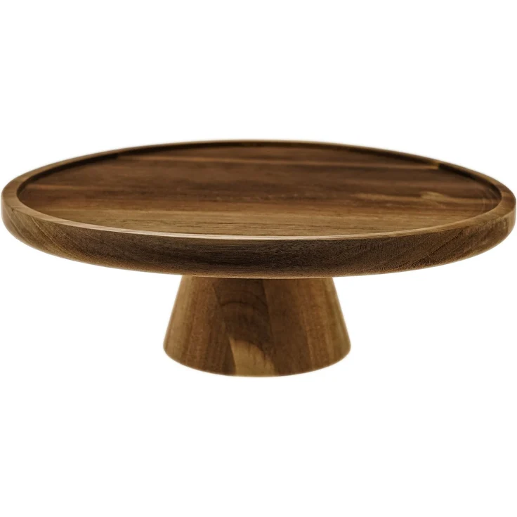 Luana La Torta Grande Servierplatte mit Glasglocke & Holzfuß - ø30 cm – Bild 4