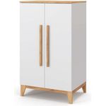 Kinderkleiderschrank Malia Weiß 70 x 120 cm Vitalispa