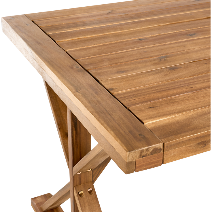 Gartentisch CALABRITTO 90 cm 180 cm Akazienholz Braun – Bild 5