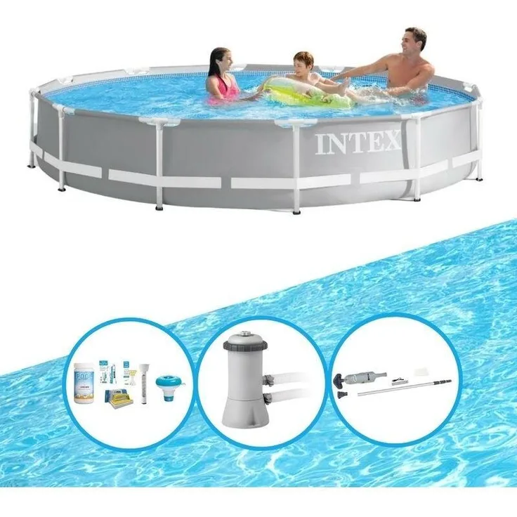 Intex Frame Pool Intex Prism Schwimmbad-Set 366x76 cm