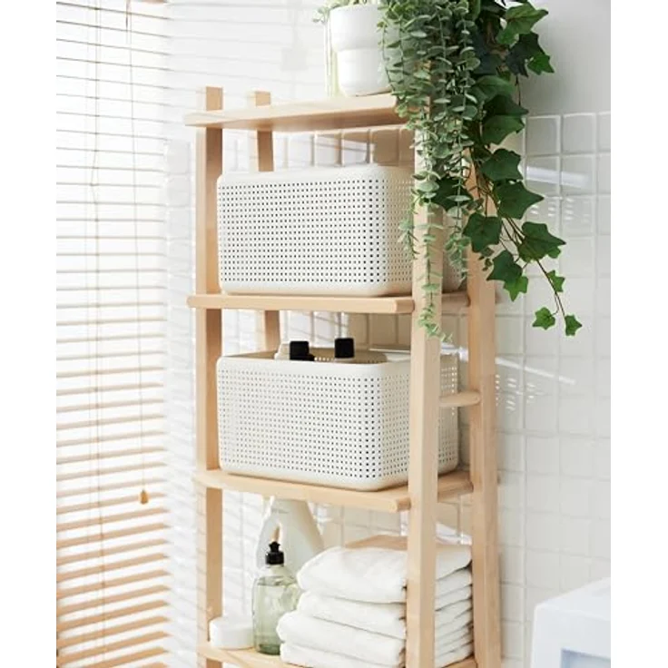 Rotho Madei Aufbewahrungsbox 13l, Kunststoff (PP) BPA-frei, weiss, 13l (32,6 x 23,8 x 18,8 cm) – Bild 4