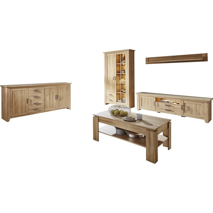 Trendteam 'Canyon' Wandregal, Alteiche natur, 167 x 23 x 20 cm