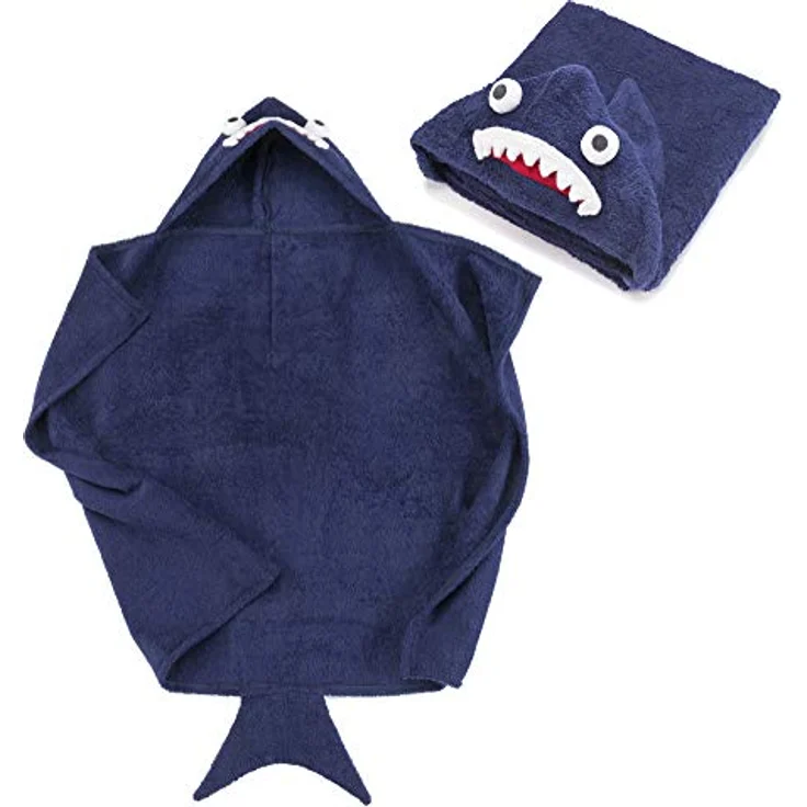 all Kids United Kapuzenhandtuch Babyhandtuch mit Kapuze, Baby Baumwoll Badetuch Bade-poncho – Bild 9