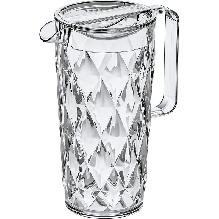 Koziol Crystal, Kanne, Karaffe, Krug, Saftkanne, Wasserkaraffe, 1,6l, Transparent Klar, 3688535