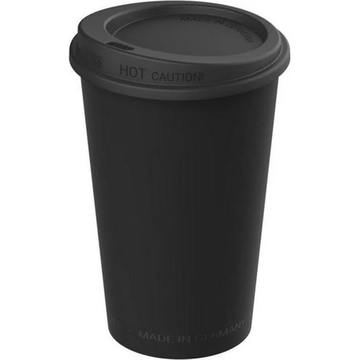 elasto Coffee-to-go-Becher 0,3 L Kaffeebecher mit Deckel robuster Mehrwegbecher, Made in Germany, BPA-frei, Teebecher, Coffee Mug, recycled Becher – Bild 2