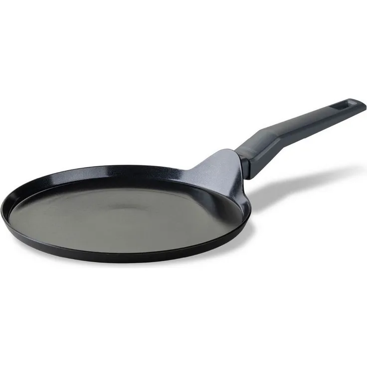 FACKELMANN Crepepfanne 25cm Statement – Keramik beschichtete flache Pfanne - Recyceltes Aluminium mit Antihaft-Beschichtung – Für alle Herdarten inklusive Induktion, 3 Jahre Garantie, PFAS-frei