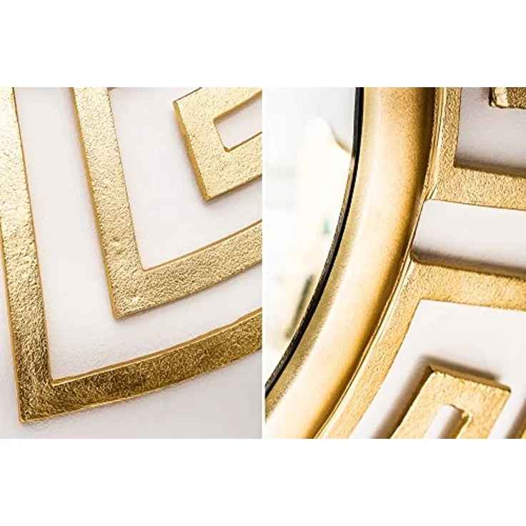 riess-ambiente Wandspiegel EUPHORIA XL 85cm gold, Wohnzimmer · rund · mit Rahmen · Metall · Handmade · Deko – Bild 6