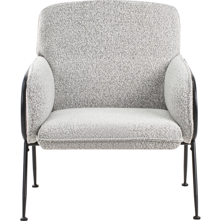 Sessel TRYSNES Stoff Schwarz Weiß – Bild 5
