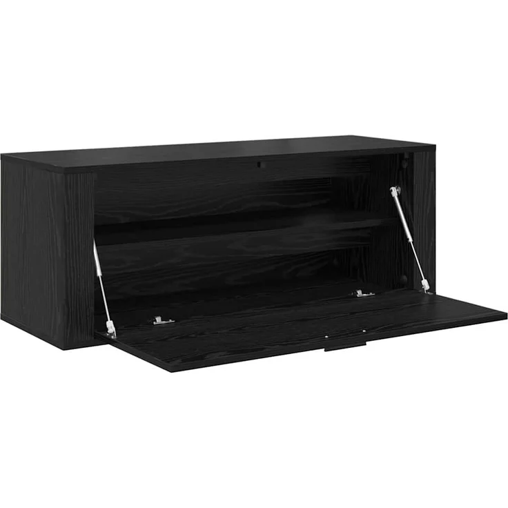 vidaXL Schuhschrank mit Regal Schwarz Eichen-Optik 100 x 35 x 38 cm 881020 – Bild 4