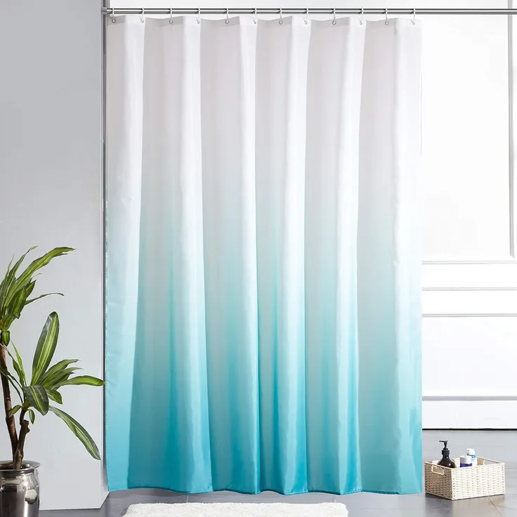 Duschvorhang 180x200cm Textil Wasserdicht Anti-schimmel Waschbar Badezimmer
