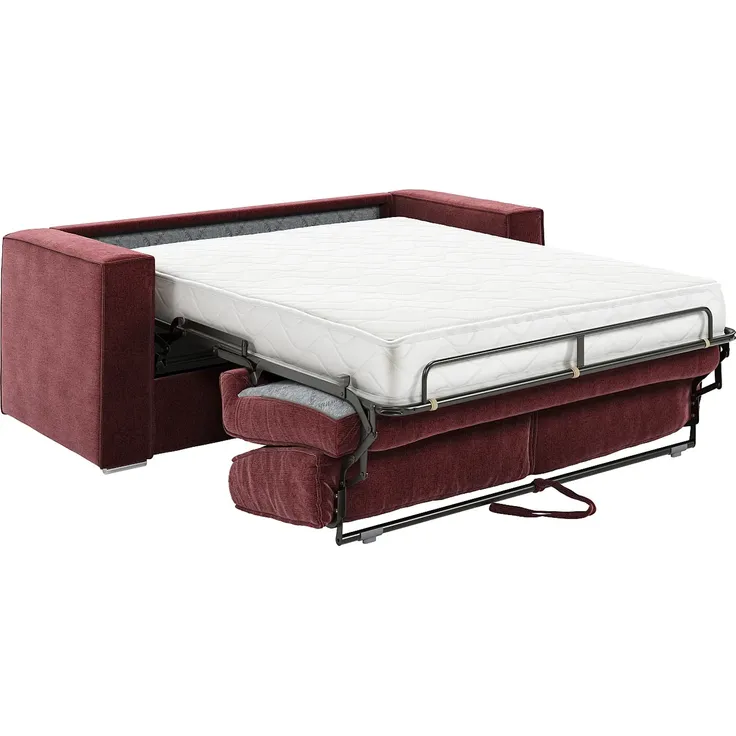 Vente-unique - LORETO Sofa Stoff Rot - B 223 cm95 cm x H 90 cm x L 215 cm – Bild 5