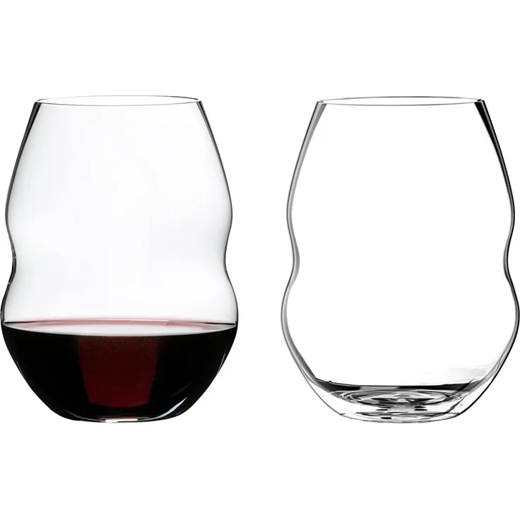 Riedel Swirl Rotwein, Rotweinglas, Weinglas, hochwertiges Glas, 580 ml, 2er Set, 0450/30