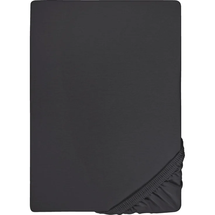 biberna Feinjersey-Spannbetttuch 0077144, titanium, 1x 90x190 cm - 100x200 cm – Bild 5
