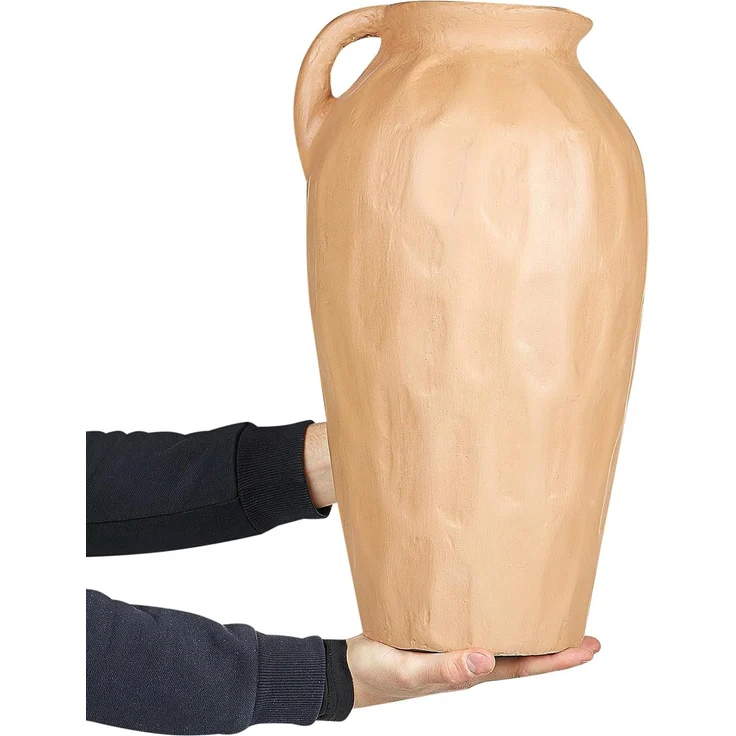 Dekovase TAIPING 46 cm Keramik Dunkelbeige – Bild 4