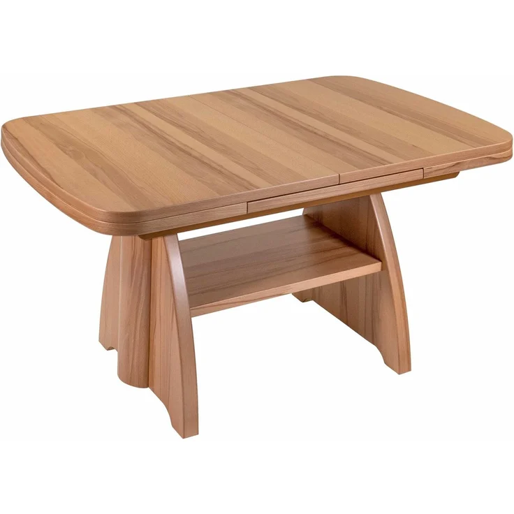Couchtisch höhenverstellbar und ausziehbar Clari 125x56x75 Kernbuche