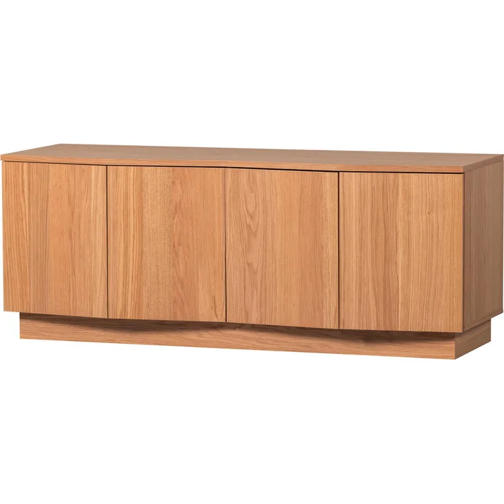 Livetastic Lowboard Zuma, Eiche furniert, 2 Fächer, 133x52x45 cm, stehend, in verschiedenen Größen erhältlich, mit Kabeldurchlass