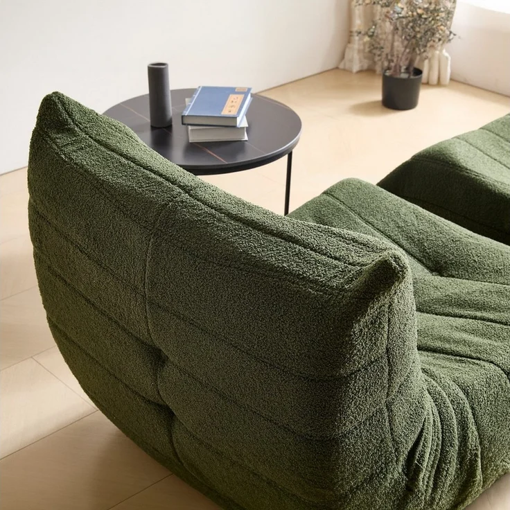 STILVORA Sitzsack Relaxsessel Indoor-Lazy Sofa mit Fußstütze & Hochelastischer Schwamm – Bild 3