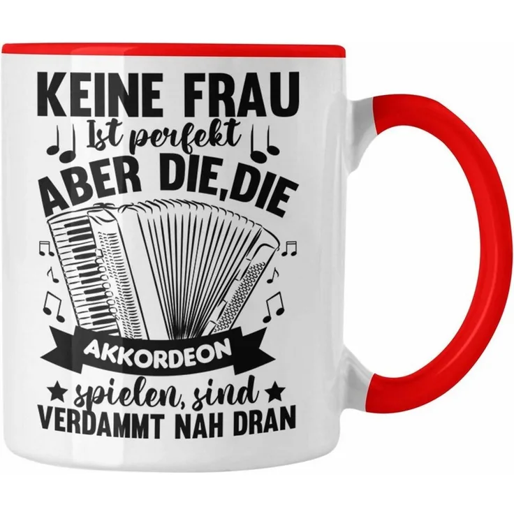 Trendation Tasse Trendation - Akkordeon Tasse Geschenk Akkordeon-Spielerin Geschenkidee