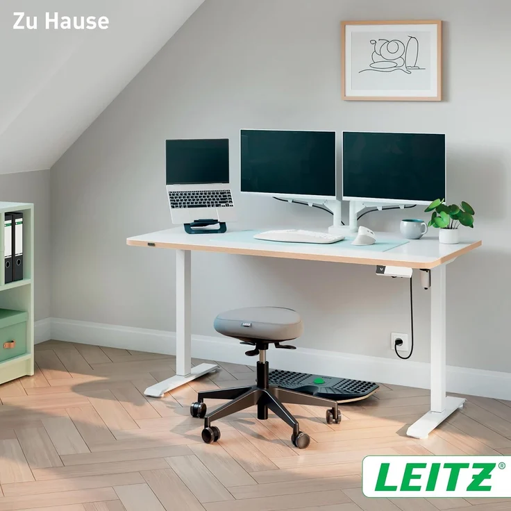 Leitz Ergo Schreibtisch 140x80 cm elekt. höhenverstellbar Erinnerungsf – Bild 8